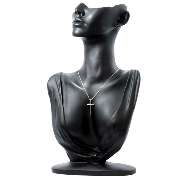 Tiffany TIFFANY&Co. Cross necklace 51cm K18 WG white gold 750 cross Necklace - Picture 6 of 7